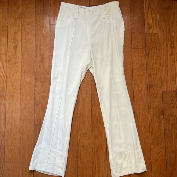 Amazing vintage western cream pants - Picture 1 of 6